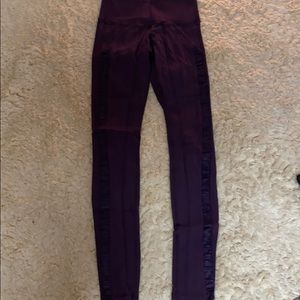 Lulu lemon leggings with pockets and silk sides